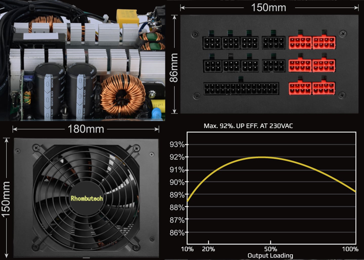 Alimentatore per PC ATX 1050 Watt - IPW-MP1050W