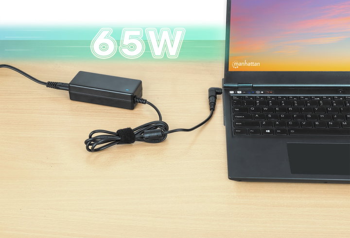 Universal AC charger for 65 W laptop - Manhattan IPW-NTS- 962