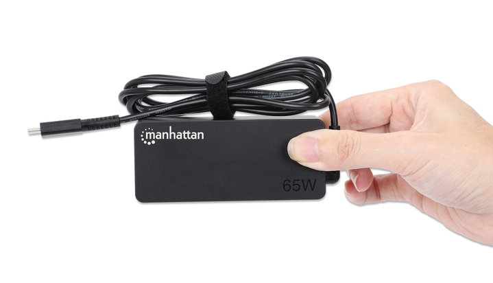 Caricatore USB-C Power Delivery 65W per Laptop - Manhattan IPW-NTS65WUSB-C