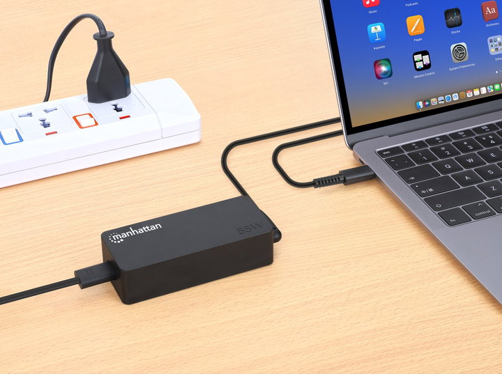 Caricatore USB-C Power Delivery 65W per Laptop - Manhattan IPW-NTS65WUSB-C