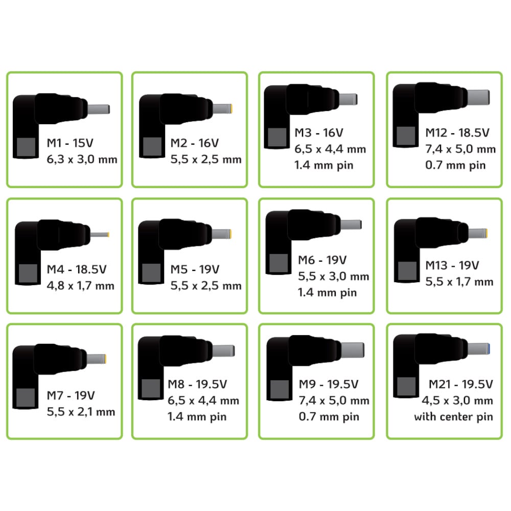 Universal AC power supply for 70 W Notebook and LCD with USB port - Techly IPW-NTS 70 WTY