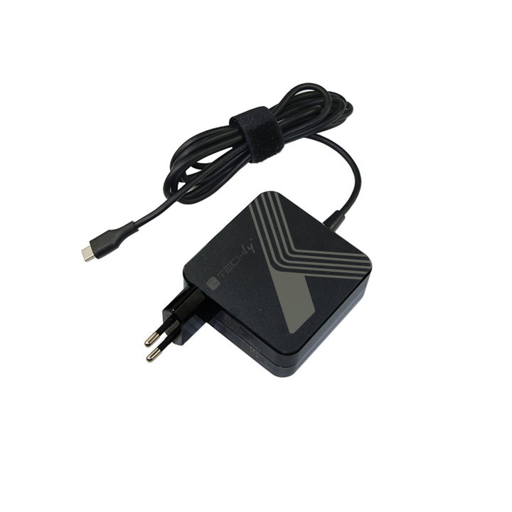 USB-C Power Delivery PD 3.0 65 W power supply for smartphones and notebooks - Techly IPW-PD 65 W-BK