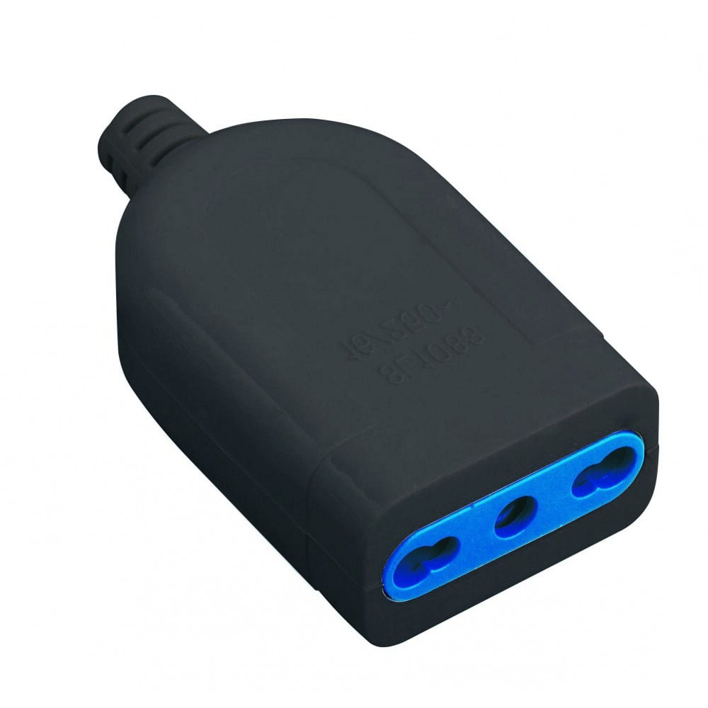 Presa 2P+T 16A Bipasso Nero - Techly IPW-PR16-B