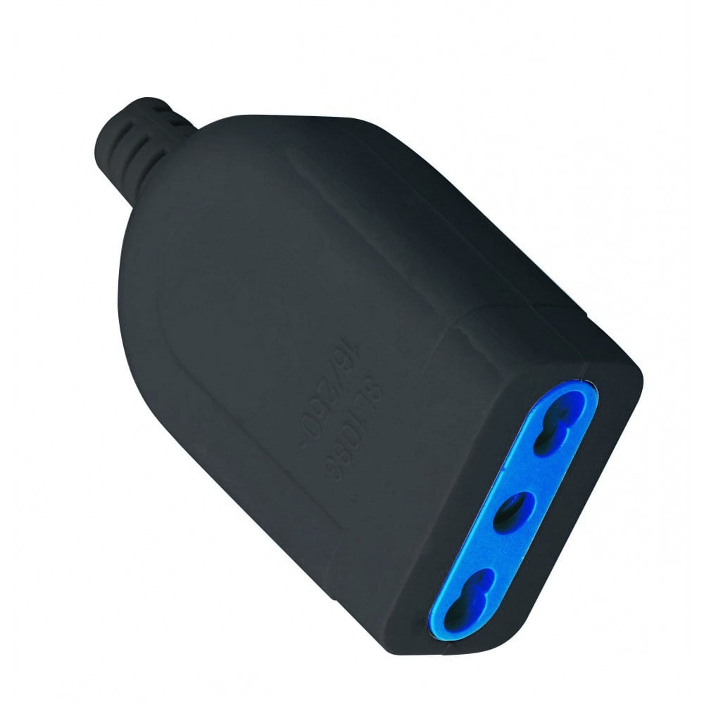 Presa 2P+T 16A Bipasso Nero - Techly IPW-PR16-B