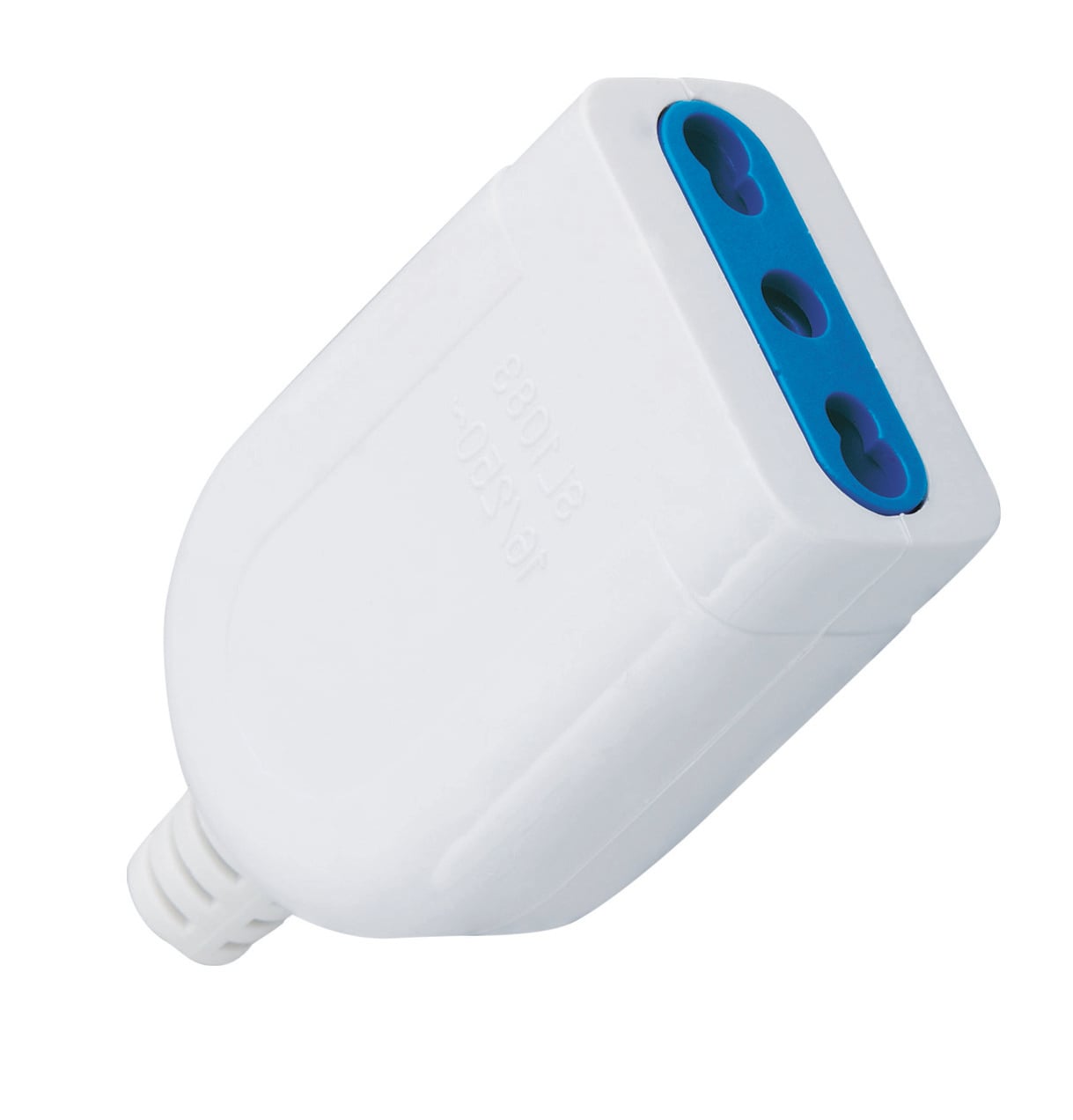 Presa 2P+T 16A Bipasso Bianco - Techly IPW-PR16-W