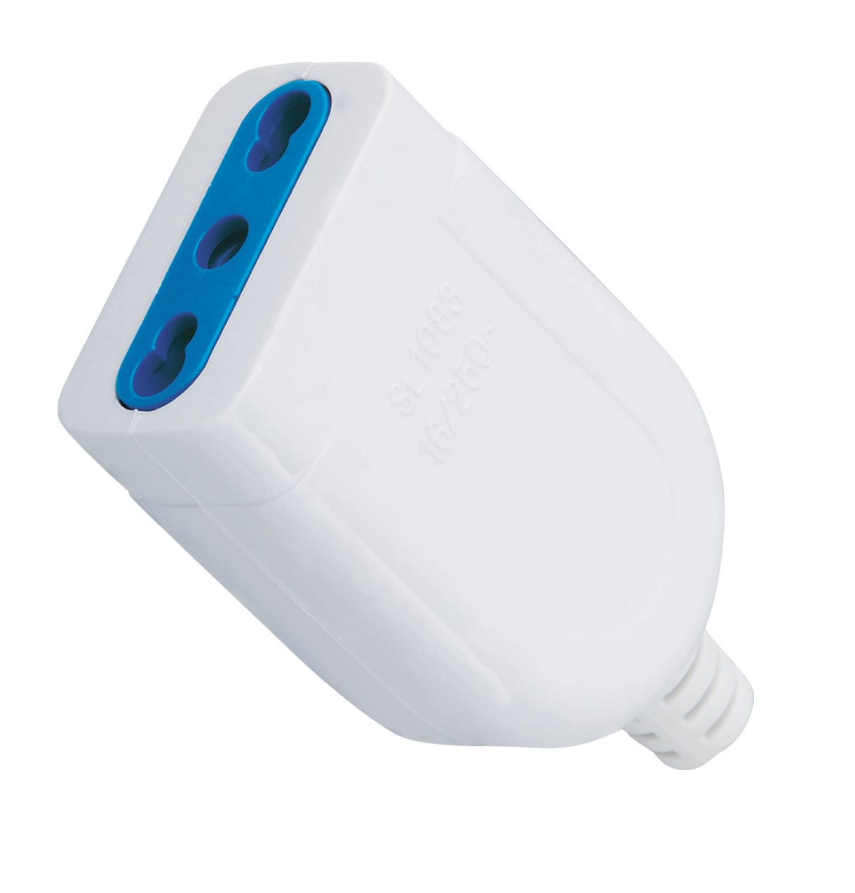 Presa 2P+T 16A Bipasso Bianco - Techly IPW-PR16-W