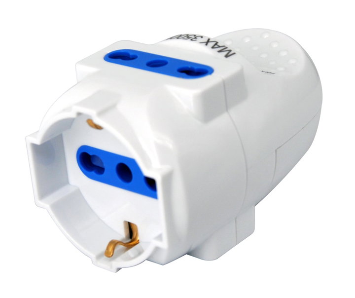Multipresa Volante 1x 10/16A Schuko e 2x 10/16A Bipasso - Techly IPW-PR3UN-WT