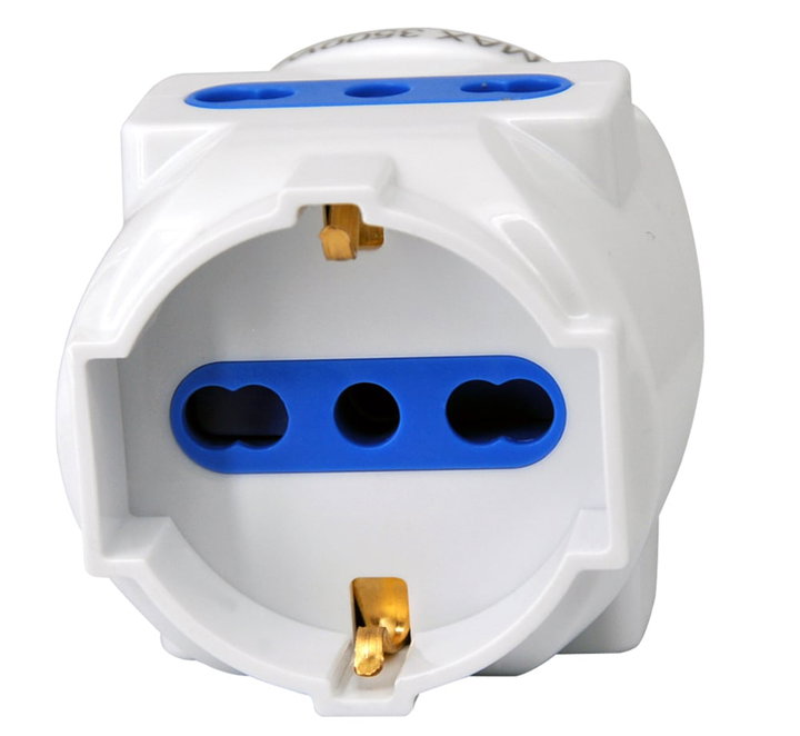 Multipresa Volante 1x 10/16A Schuko e 2x 10/16A Bipasso - Techly IPW-PR3UN-WT