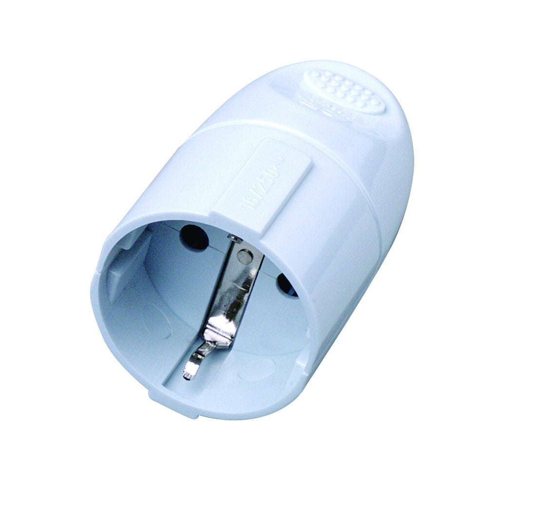 Presa standard tedesca 16A Schuko - Techly IPW-PR5K-WT