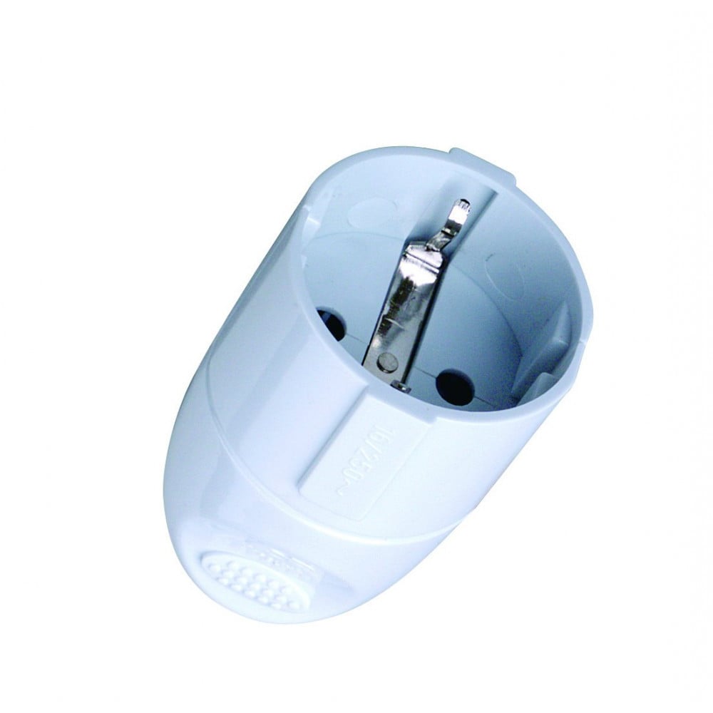 Presa standard tedesca 16A Schuko - Techly IPW-PR5K-WT
