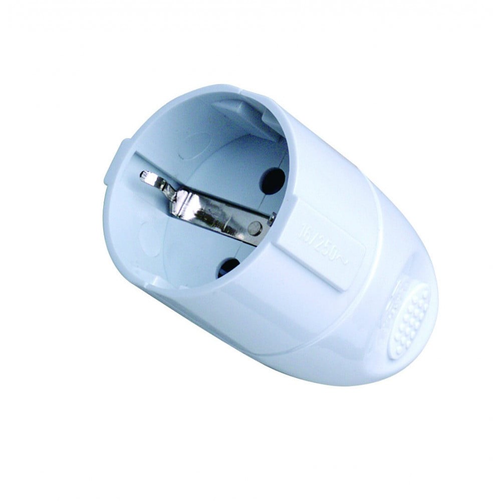 Presa standard tedesca 16A Schuko - Techly IPW-PR5K-WT