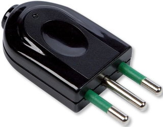 Plug 2 P+T 10 A Black - FME IPW-SP 10 -B