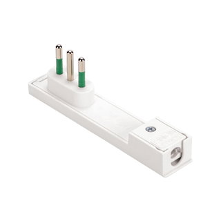 Spina Italiana 10A 2P+T Salvaspazio Super Sottile Smontabile Angolata Bianco - FME IPW-SP10-CL10W