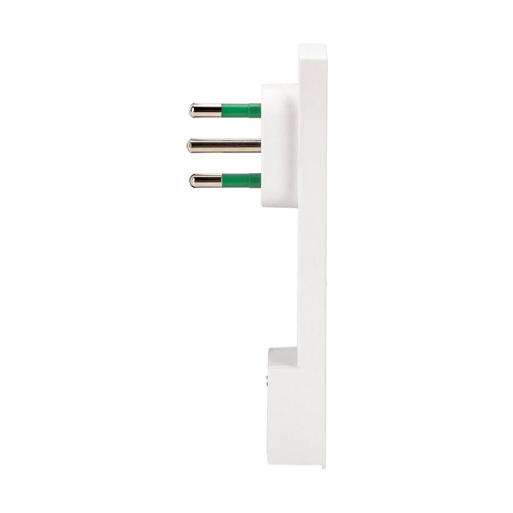 Spina Italiana 10A 2P+T Salvaspazio Super Sottile Smontabile Angolata Bianco - FME IPW-SP10-CL10W