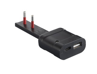 Plug USB-A and USB-C 2 P+T 250 V 10 A 20 W Nera - Rosi IPW-SP 10 -FLAB