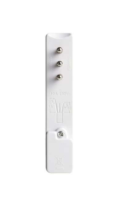 Spina Italiana Ultrapiatta 2P+T 10A Bianco - Rosi IPW-SP10-FLW