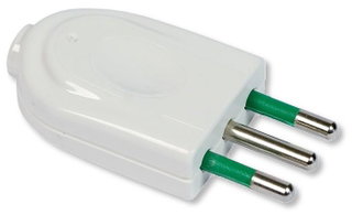 Plug 2 P+T 10 A White - FME IPW-SP 10 -W