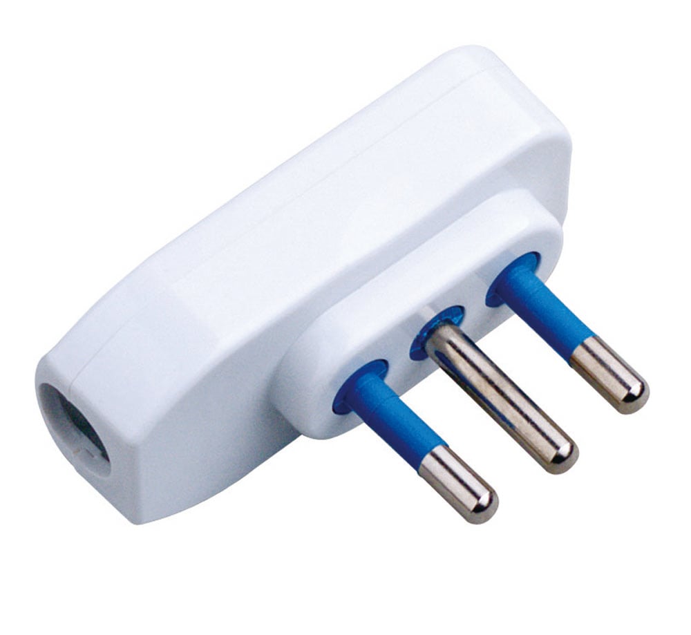 Spina ribassata 2P+T 10A Bianco - Techly IPW-SP10-W9