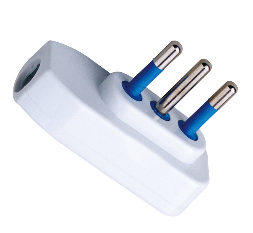 Spina ribassata 2P+T 10A Bianco - Techly IPW-SP10-W9