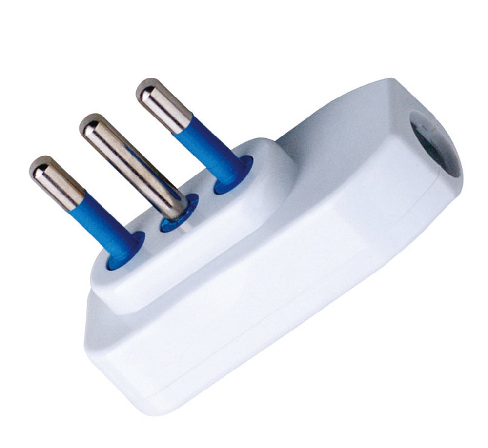Spina ribassata 2P+T 10A Bianco - Techly IPW-SP10-W9