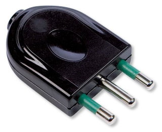 Plug 2 P+T 16 A Black - FME IPW-SP 16 -BK