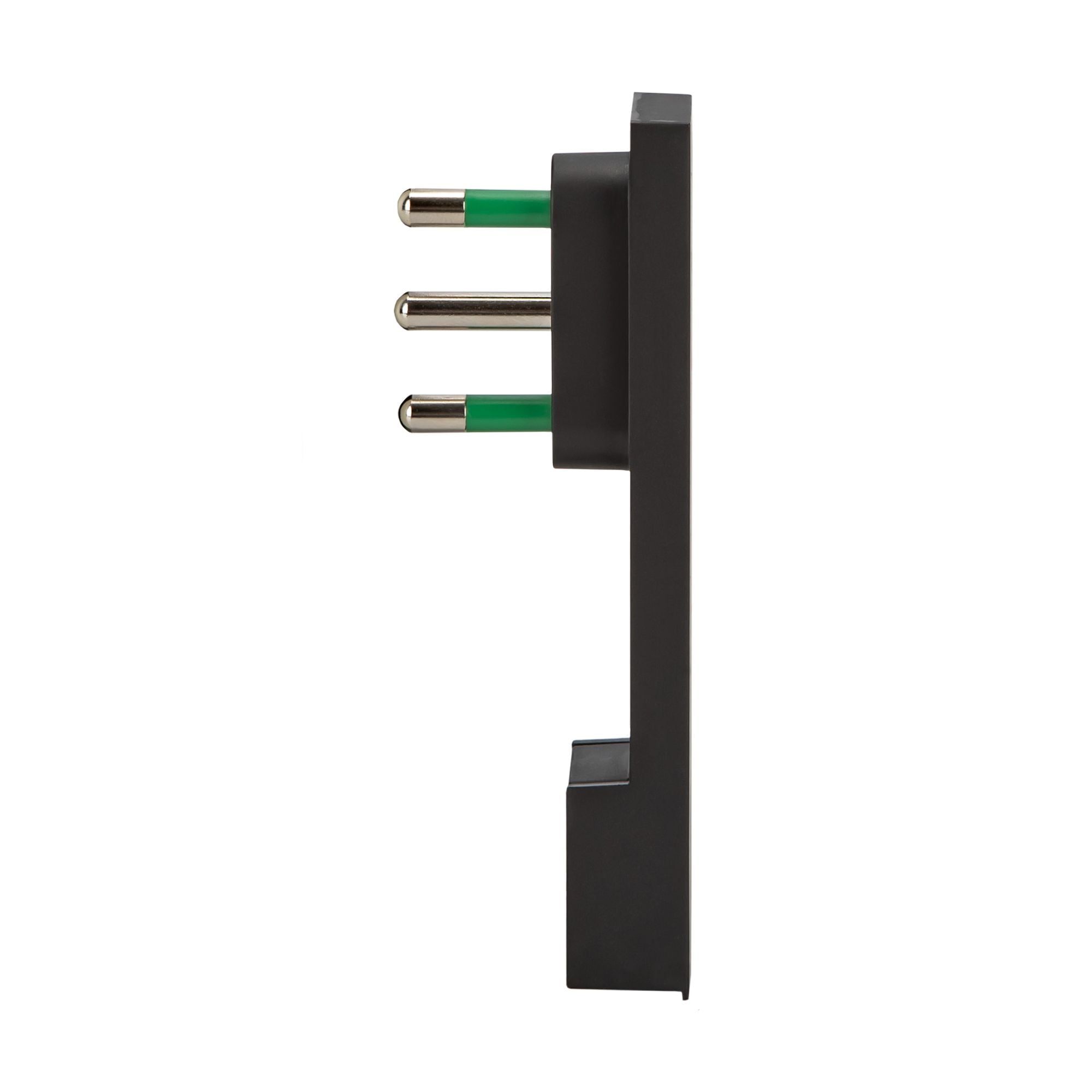 Italian Plug 16 A 2 P+T Space Saver Super Thin Disassembled Black Angle - FME IPW-SP 16 -CL 16 B