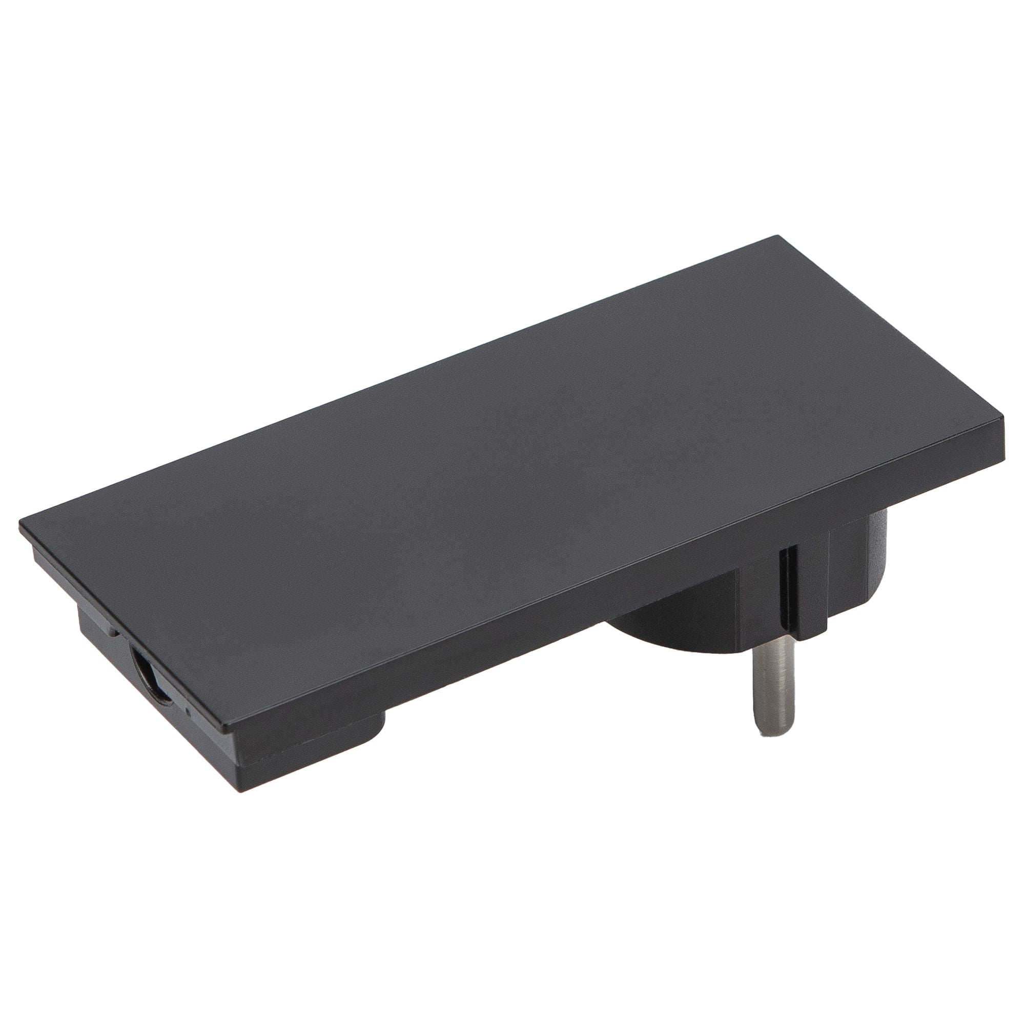 Schuko plug 16 A 2 P+T Space saver Super Thin Disassembled Black Angle - FME IPW-SP 16 -CL 16 BS