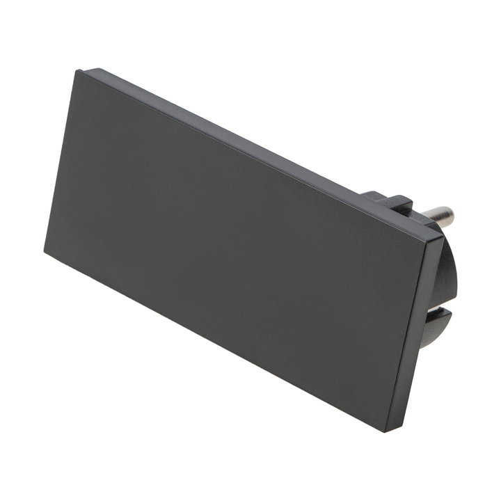 Spina Schuko 16A 2P+T Salvaspazio Super Sottile Smontabile Angolata Nero - FME IPW-SP16-CL16BS