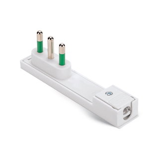 Spina Italiana 16A 2P+T Salvaspazio Super Sottile Smontabile Angolata Bianco - FME IPW-SP16-CL16W