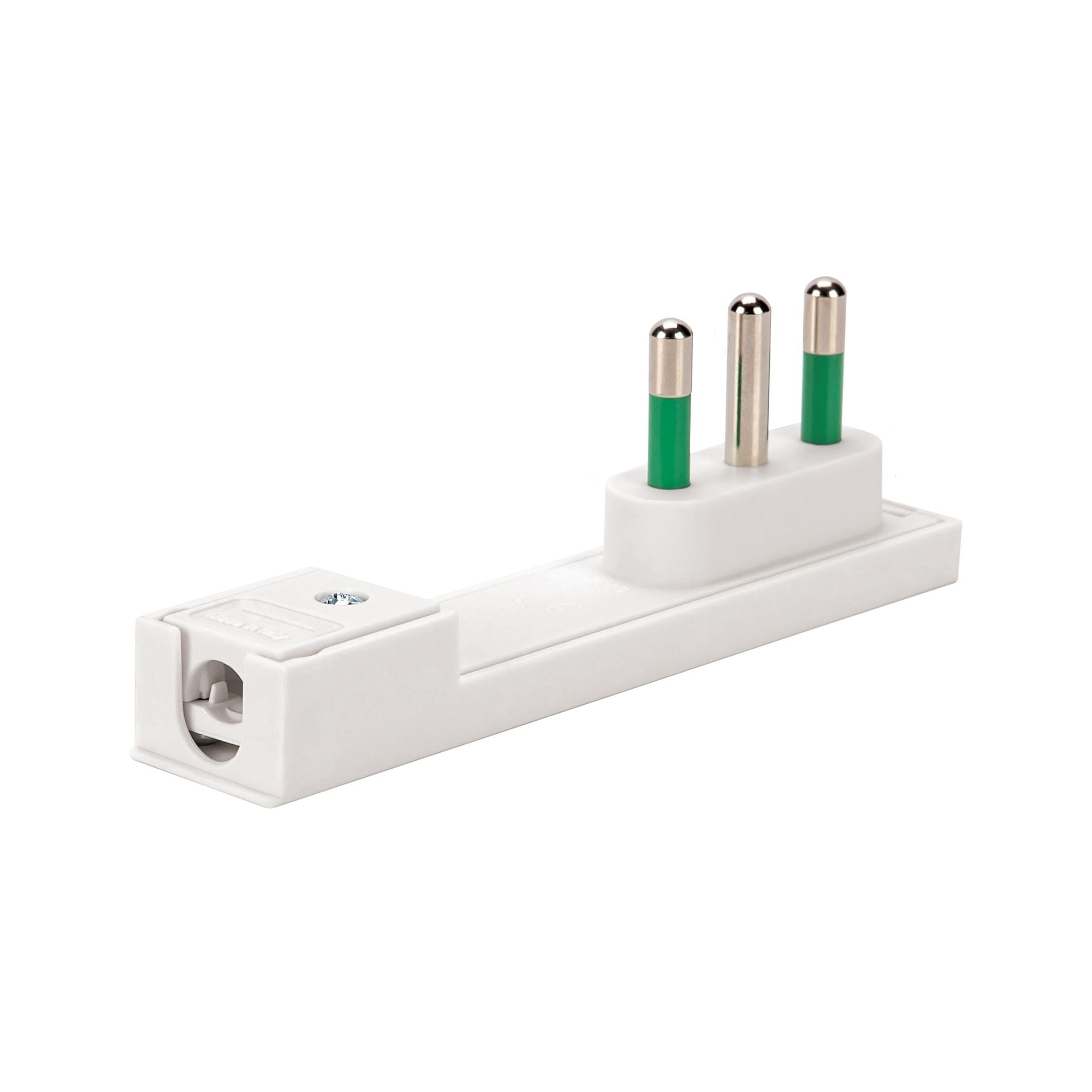 Plug 16 A 2 P+T Space saver Super Thin Demountable Angle White - FME IPW-SP 16 -CL 16 W