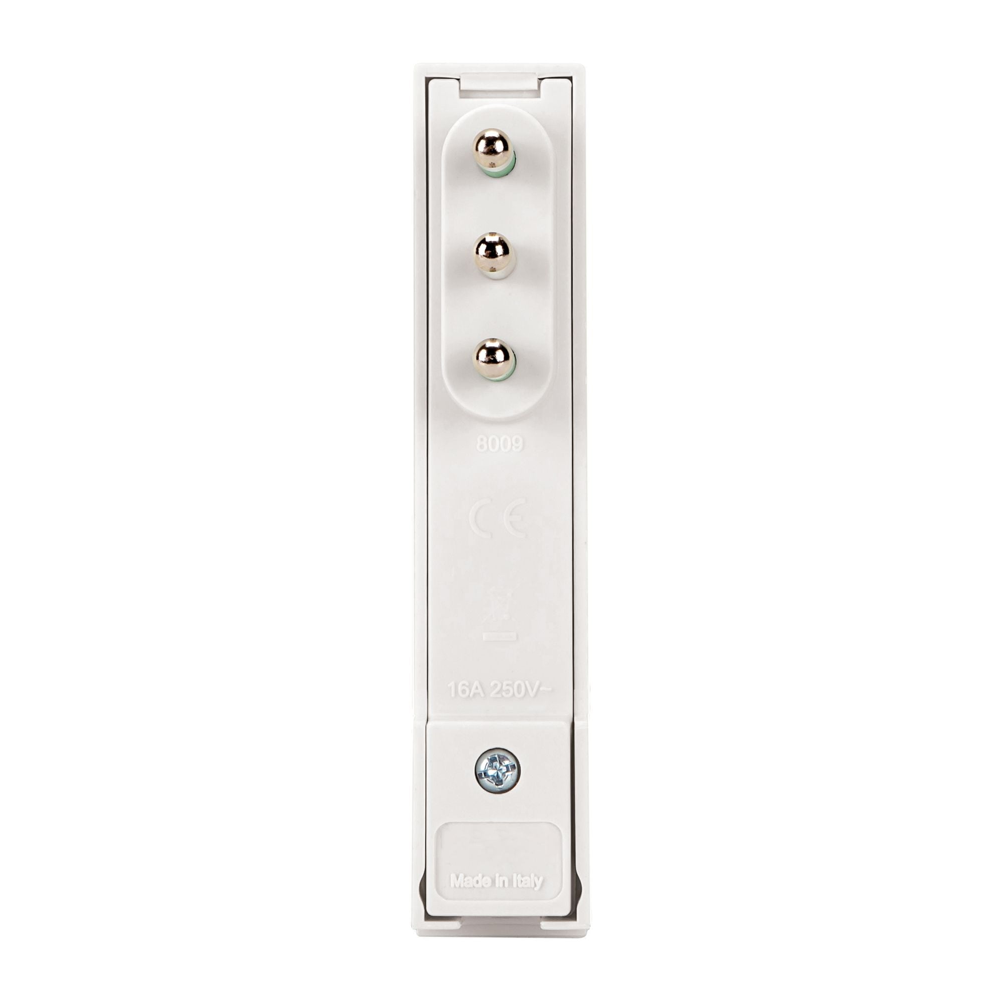 Plug 16 A 2 P+T Space saver Super Thin Demountable Angle White - FME IPW-SP 16 -CL 16 W