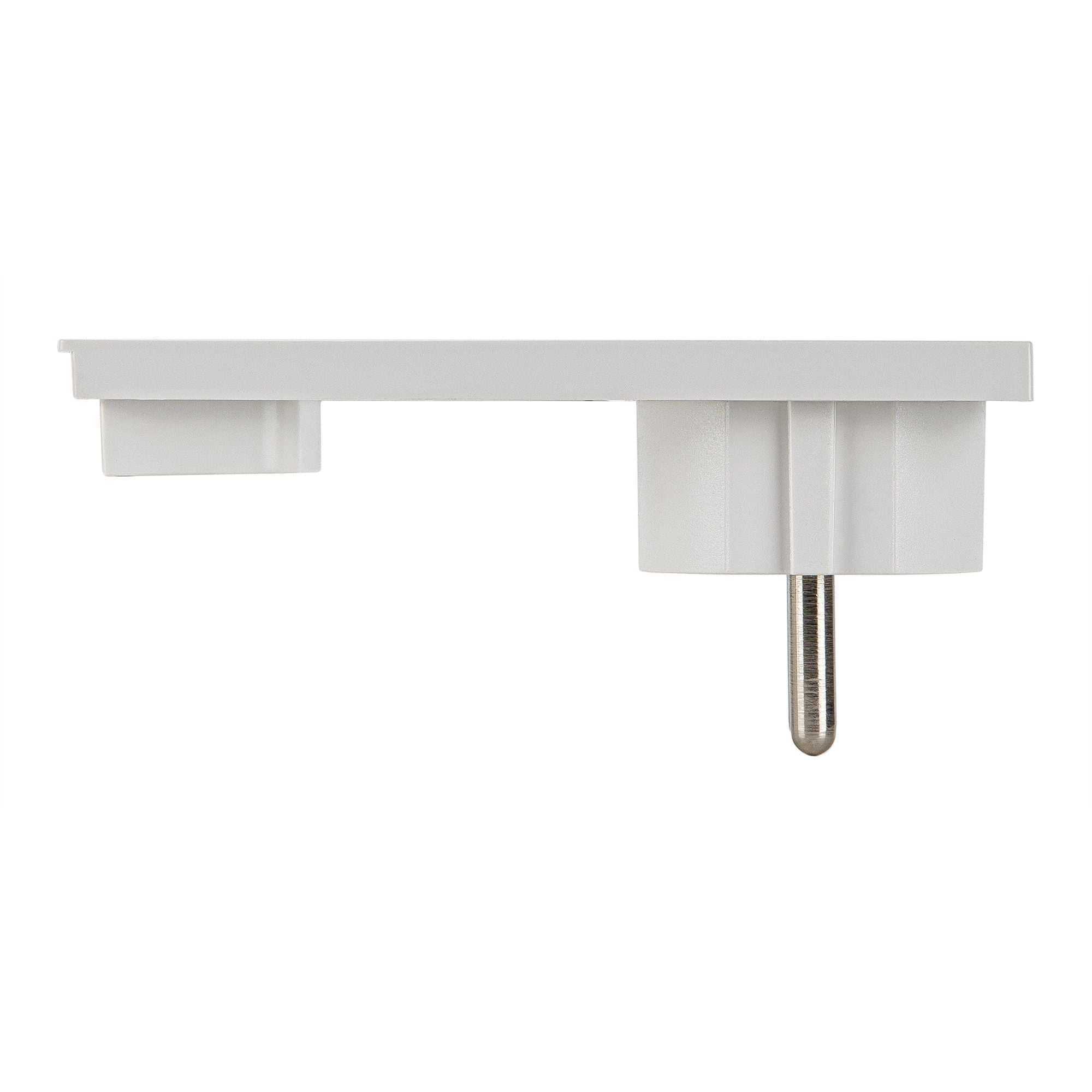 Schuko plug 16 A 2 P+T Space saver Super Thin Demountable Angle White - FME IPW-SP 16 -CL 16 WS