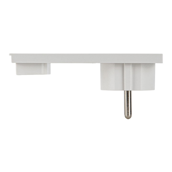Spina Schuko 16A 2P+T Salvaspazio Super Sottile Smontabile Angolata Bianco - FME IPW-SP16-CL16WS
