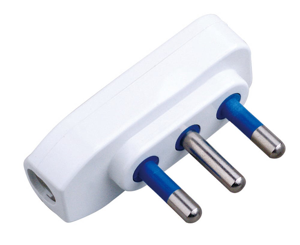 Spina ribassata 2P+T 16A Bianco - Techly IPW-SP16-WH9