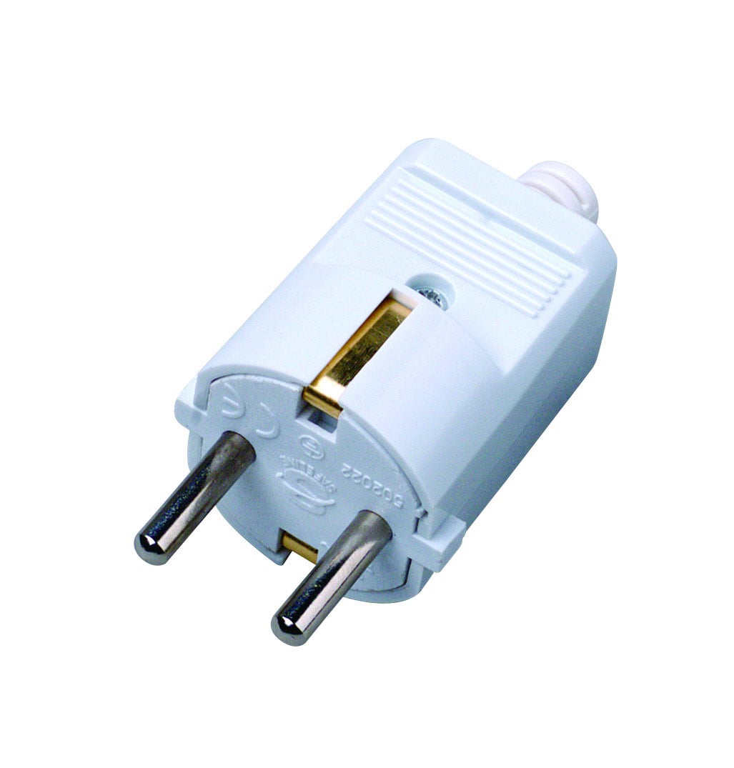 Spina standard tedesca 16A Schuko - Techly IPW-SP5K-WT