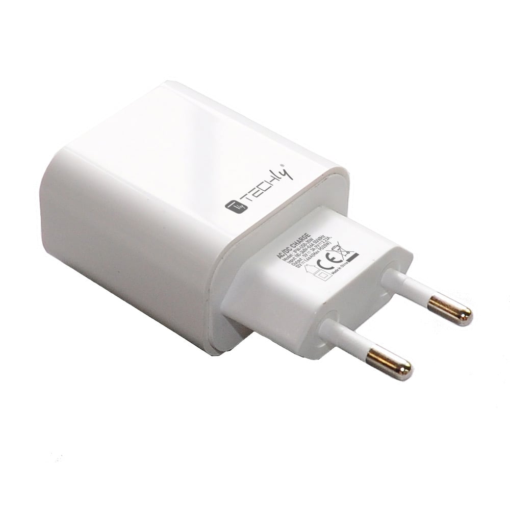 Caricatore Alimentatore USB-C™ da Muro 20W PD per Smartphone o Tablet - Techly IPW-USB-20W