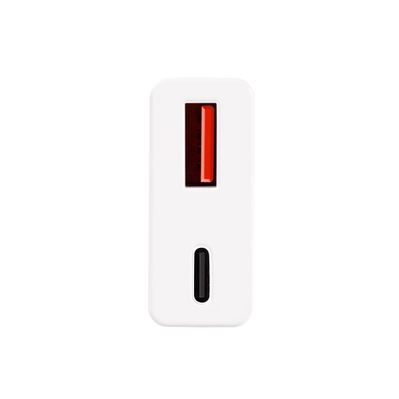 Caricatore Alimentatore GaN USB-C™ (PD) + USB-A (QC) da Muro 20W Bianco - Logilink IPW-USB-20WACL