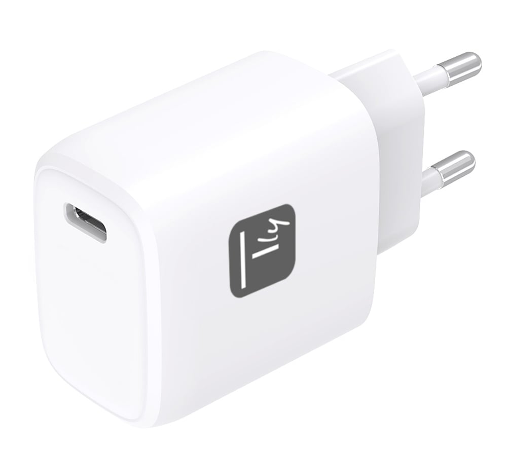 Caricatore Alimentatore GaN USB-C™ da Muro 20W - Techly IPW-USB-20WCG