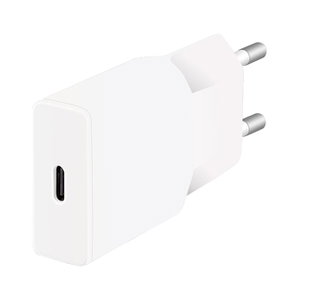 Caricatore Alimentatore GaN USB-C PD da Muro 20W Bianco - Logilink IPW-USB-20WL
