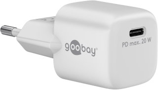 Power supply USB-C PD charger Nano 20 W 3 A White - Goobay IPW-USB- 20 WQW 2