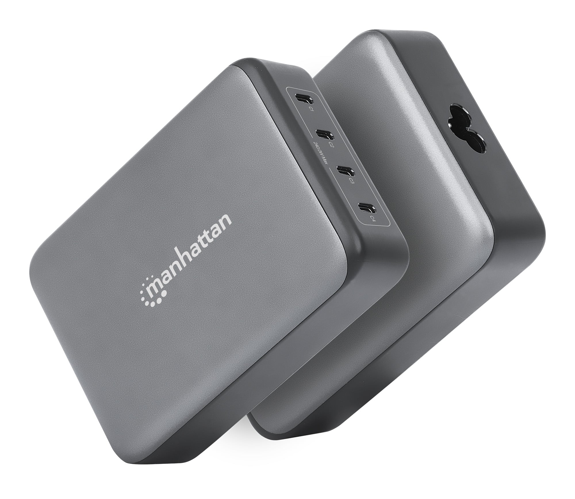 Station USB-C PD 4 Porte GaN 240 W - Manhattan IPW-USB- 240 W