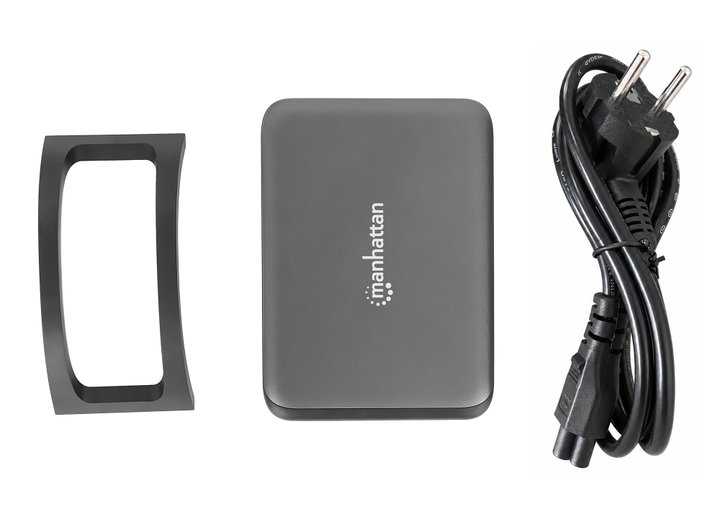 Stazione Ricarica USB-C PD 4 Porte GaN 240W - Manhattan IPW-USB-240W
