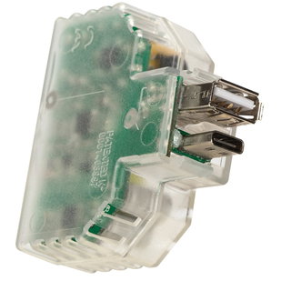 Built-in power supply with keystone attachment 2 USB A and C - FME IPW-USB- 242 C
