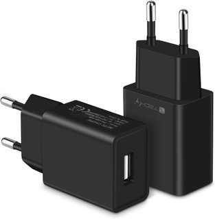 Caricatore alimentatore USB-A da muro 5V 2.4A per smartphone o tablet - Techly IPW-USB-24BK