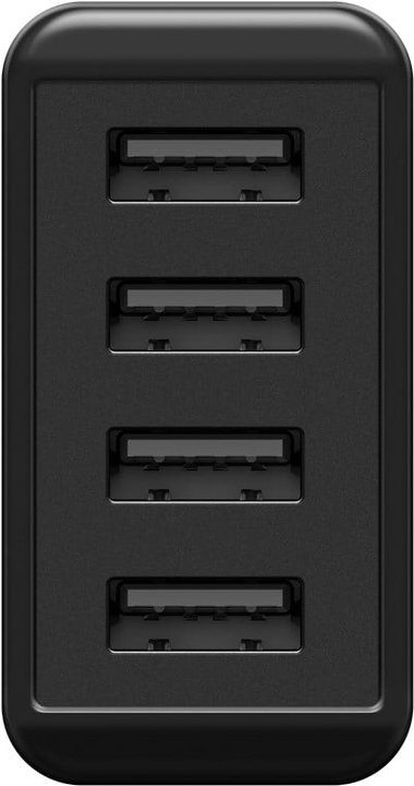 USB wall charger to 4 routes 30 W, black - Goobay IPW-USB- 4 PA 30 WB