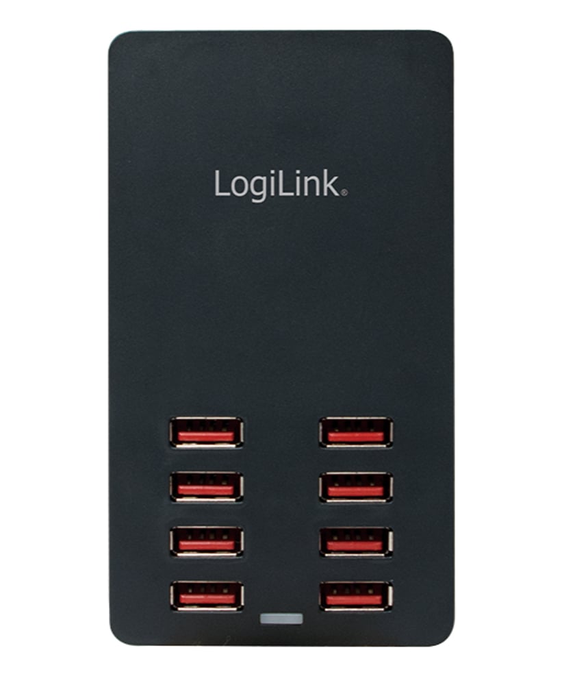 Caricatore da Tavolo a 8 porte USB 44W Nero - Logilink IPW-USB-8P44W