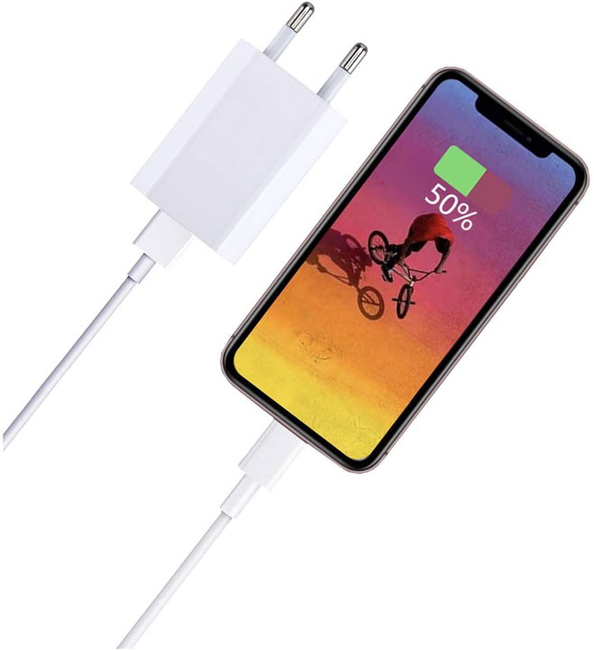 Caricatore USB 1A compatto spina europea bianco - Techly IPW-USB-ECWW