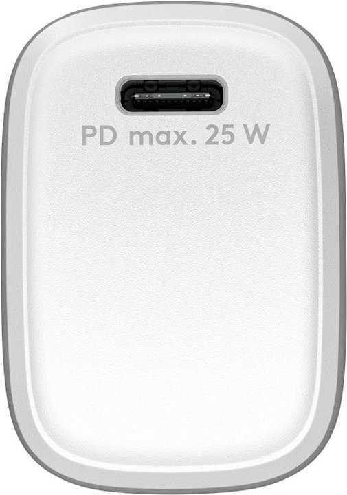 Caricatore GaN USB-C PD 25W da Muro Bianco - Goobay IPW-USB-G25WH