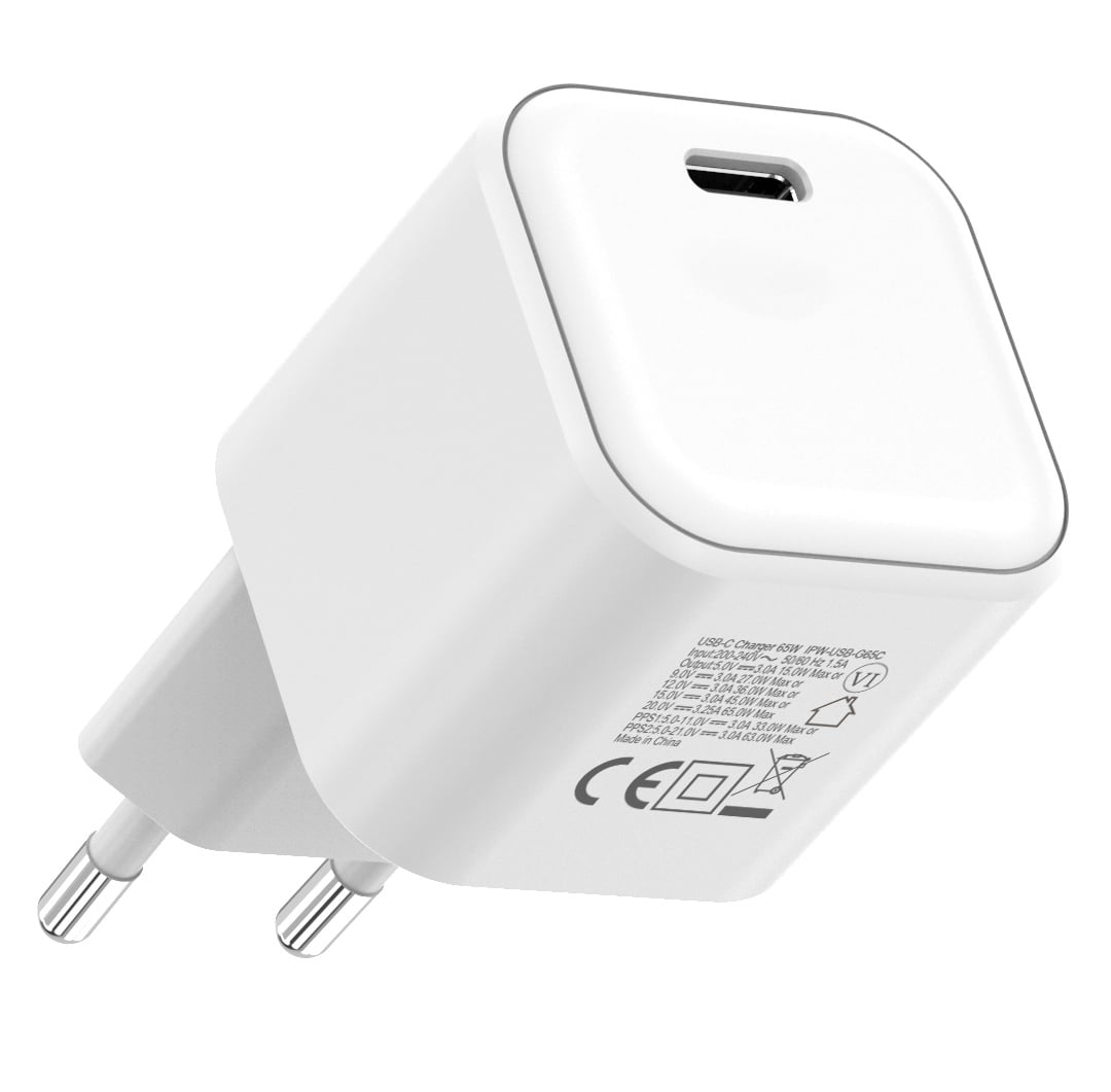 Caricatore Alimentatore GaN USB-C™ da Muro 45W - Techly IPW-USB-G45C