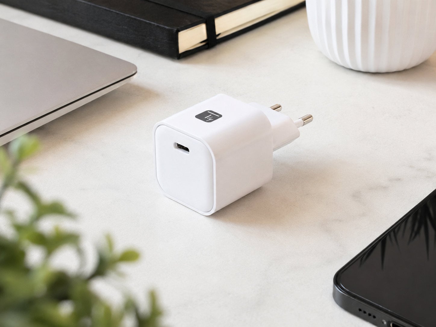 Caricatore Alimentatore GaN USB-C™ da Muro 65W - Techly IPW-USB-G65C1